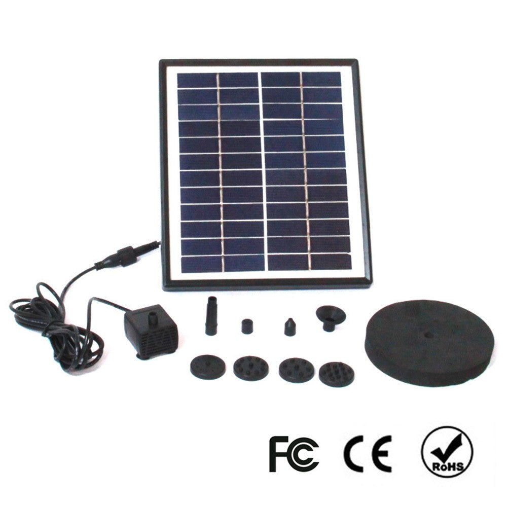 MEIERDE SF005 5W Plastic Frame Solar Fountain Outdoor Garden Fountain Floating Solar Fountain Water Pump for Bird Plants