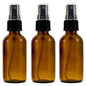 3Pcs 50ml Amber Glass Spray Bottle UV Protection Travel Fine Mist Sprayer for Oils Perfumes