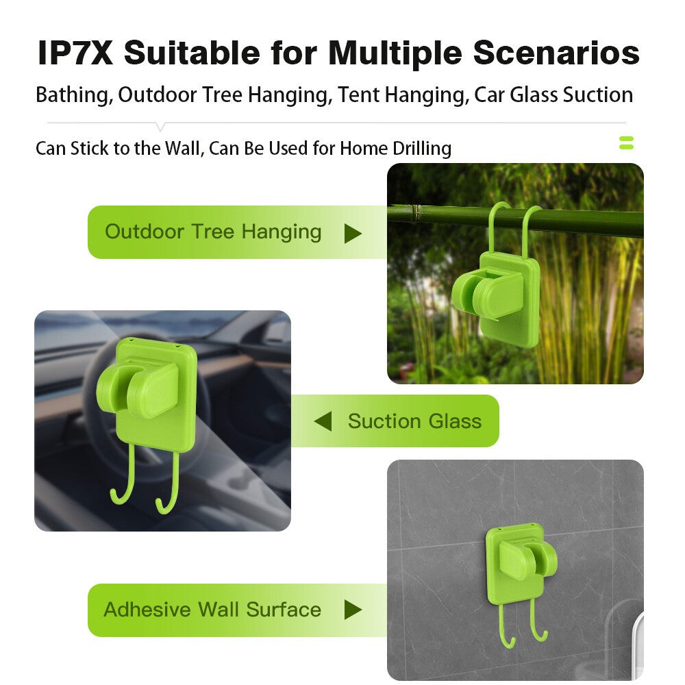 Portable Digital Display Camping Shower USB Rechargeable Outdoor Travel Shower Device
