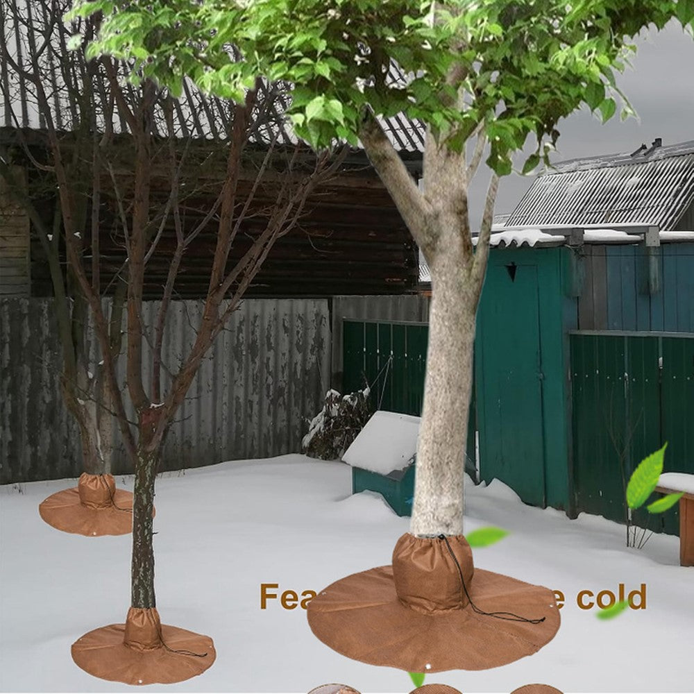 Winter Plant Root Insulation Bag for Tropical Trees 30 x 30 x 100cm Drawstring Protective Cover Anti Freeze Bubble Wrap