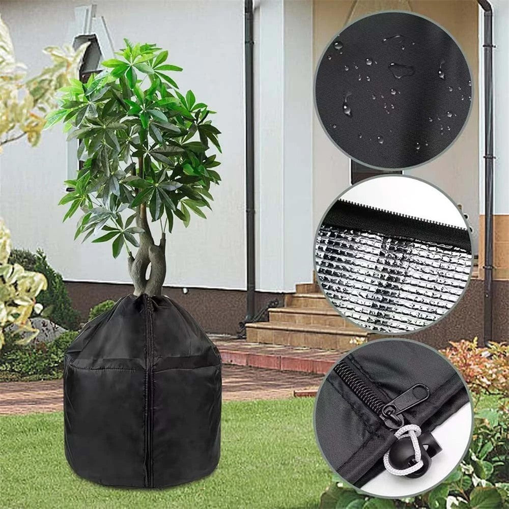 Plant Protection Cover for Winter Gardening 65 x 70cm Breathable Insulated Tree Shrub Frost Guard Reusable