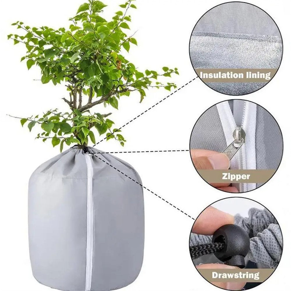 Plant Protection Cover for Winter Gardening 40 x 35cm Breathable Insulated Tree Shrub Frost Guard Reusable