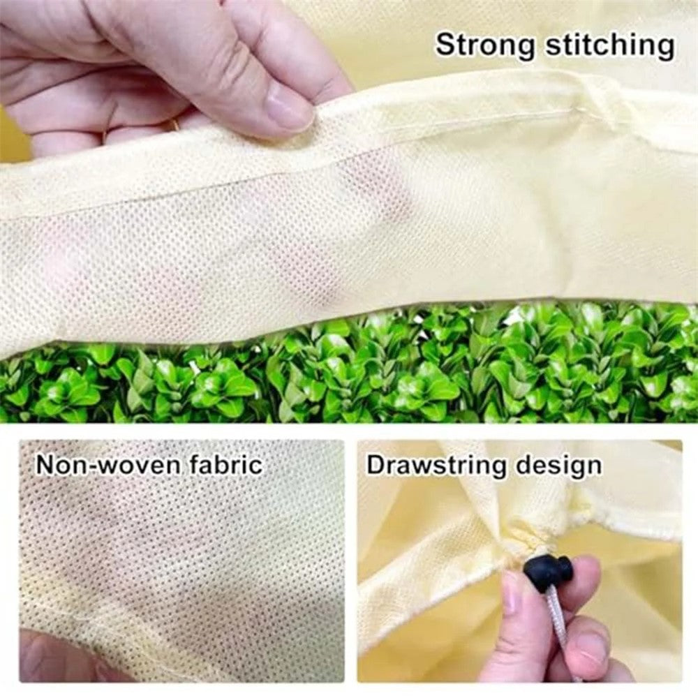 Plant Protection Cover 100 x 40 x 45cm Rectangular Winter Planter Frost Bags Non-Woven Fabric Wraps Blanket