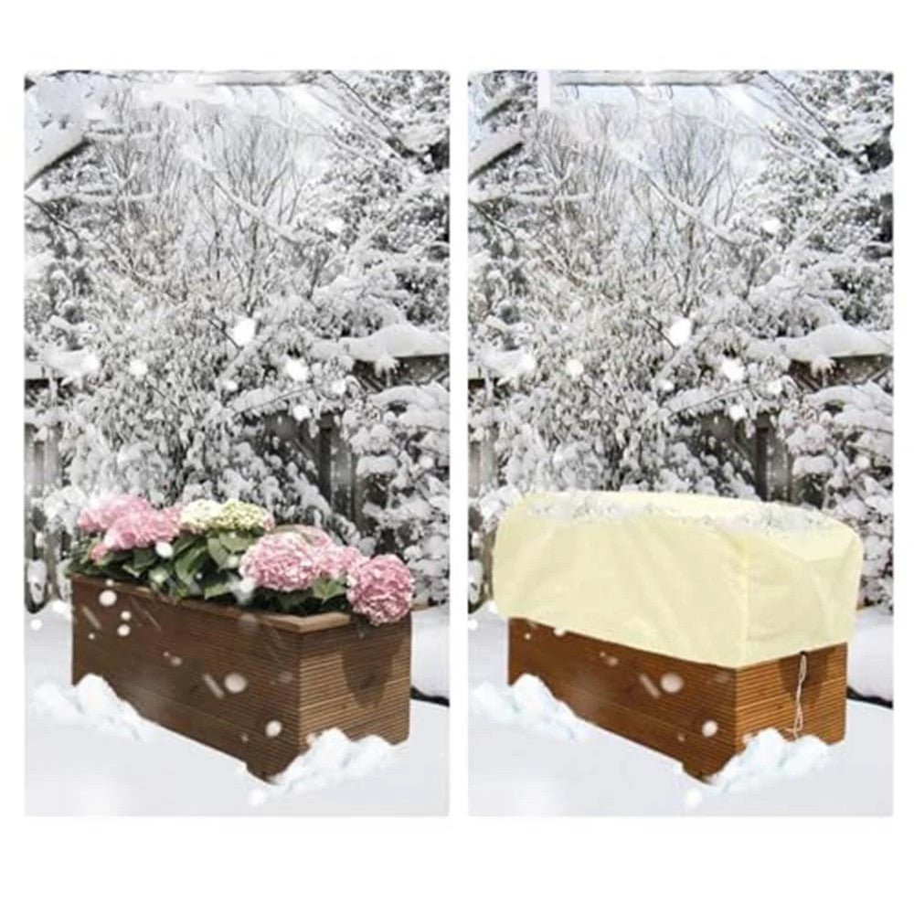 Plant Protection Cover 100 x 40 x 45cm Rectangular Winter Planter Frost Bags Non-Woven Fabric Wraps Blanket