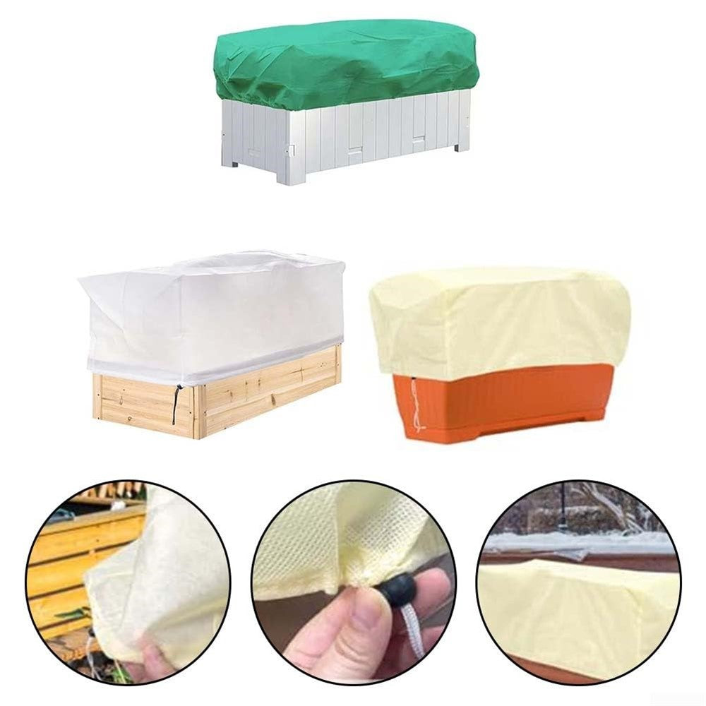 Plant Protection Cover 150 x 40 x 45cm Rectangular Winter Planter Frost Bags Non-Woven Fabric Wraps Blanket