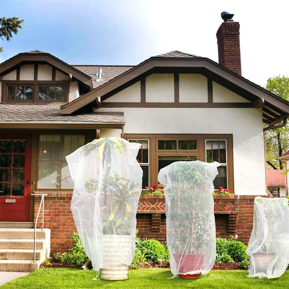 Fruit Tree Netting with Drawstring 60 x 80cm Garden Insect Barrier Plant Cover Tent-Bug Mesh Guard