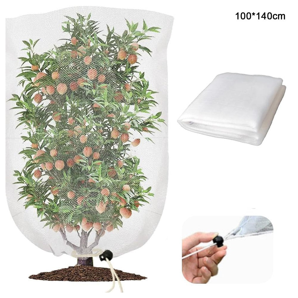 Fruit Tree Netting with Drawstring 100 x 140cm Garden Insect Barrier Plant Cover Tent-Bug Mesh Guard