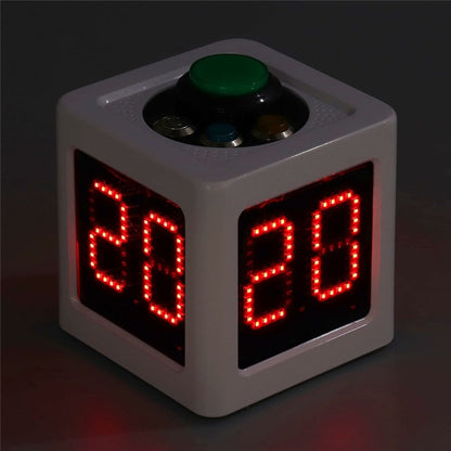1.4 Inch Mini Digital Stopwatch 4 Sides Programmable Timer with 3 Buttons Countdown Timer