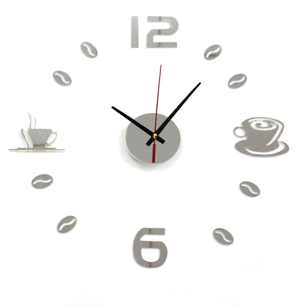 DIY Coffee Cup Creative Acrylic Wall Clock
