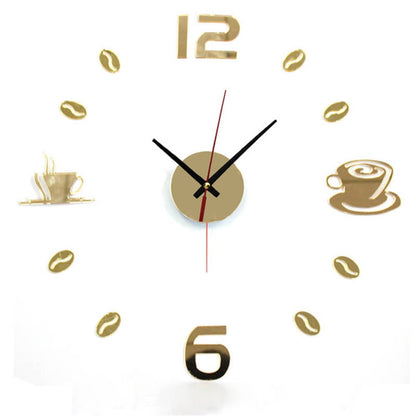 DIY Coffee Cup Creative Acrylic Wall Clock