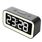 FY302 Digital Alarm Clock  Voice Control Time Display LED Light Makeup Mirror for Office Home