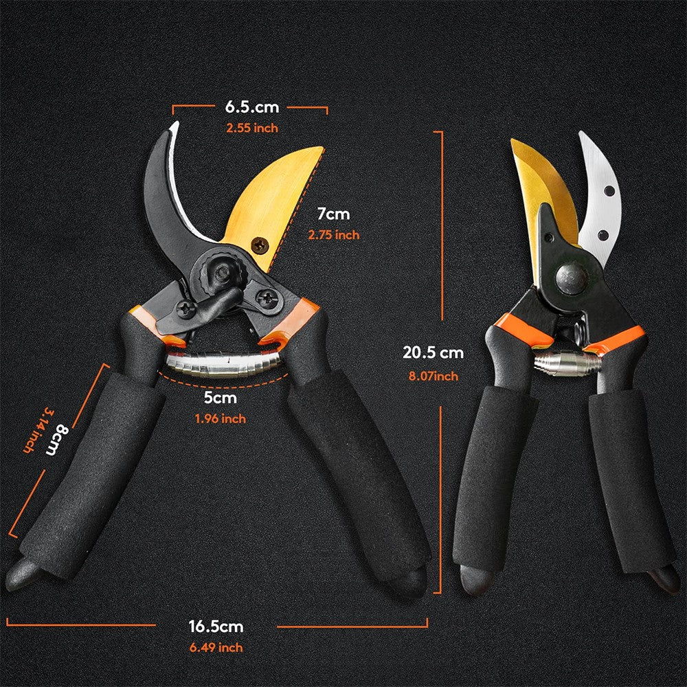 Professional Gardening Branch Pruning Shears Pruner Garden Clippers Hedge Shears Hand Tool with Safety Lock