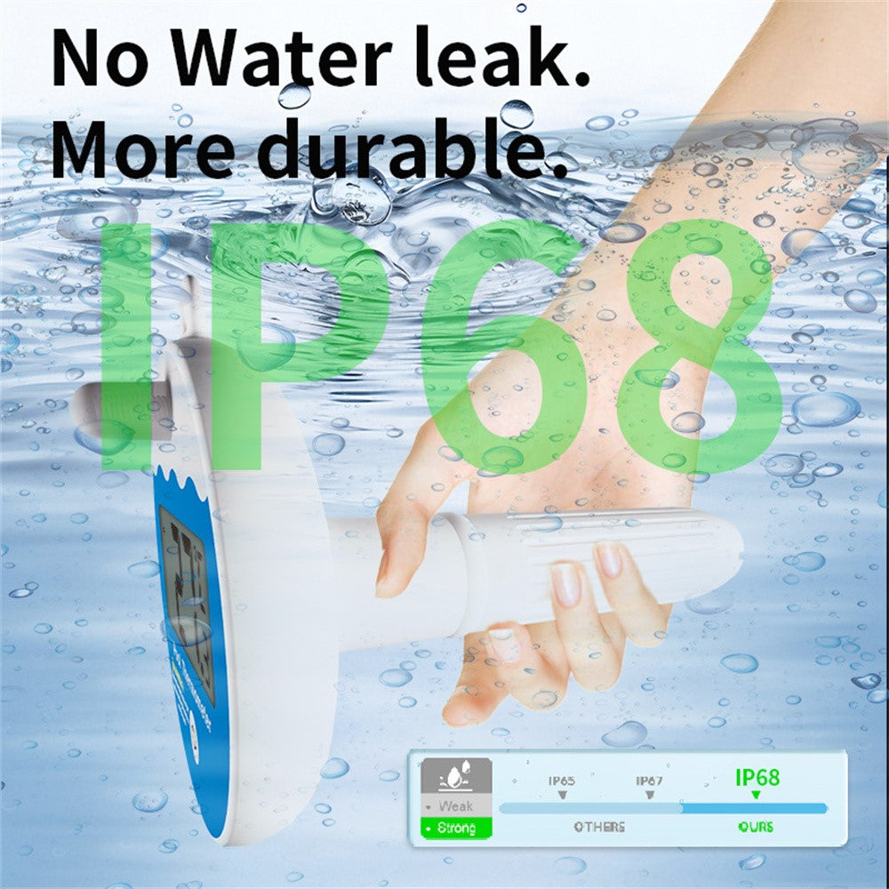 TS-PL07 Wireless Pool Thermometer IP68 Waterproof with Indoor Receiver Floating Digital Water Temperature Gauge for Swimming Pool Spa