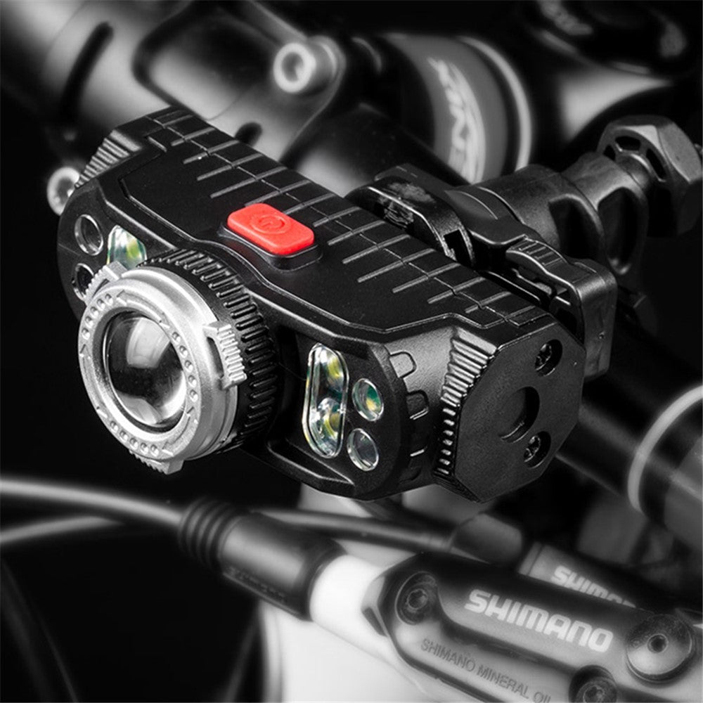 W660-1 90° Adjustable Hand Induction LED Headlight Outdoor Fishing Zoomable Single Head Lamp