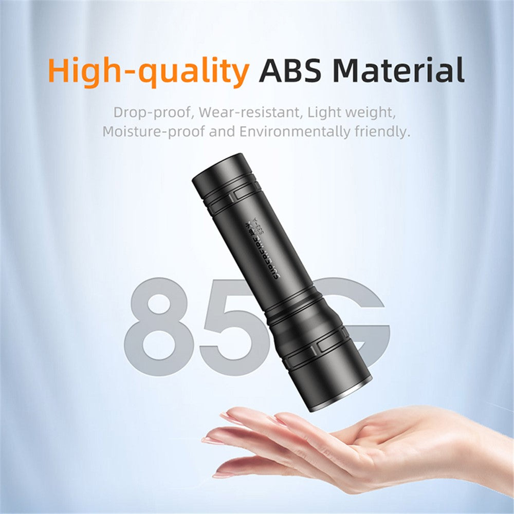SUPERFIRE S33-A Bright LED Flashlight 4-Mode Rechargeable Waterproof Outdoor Camping Hiking Torch