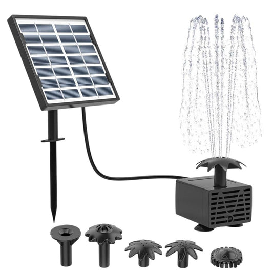 Solar Powered Outdoor Garden Floating Fountain 55cm Spray Height Pond Water Circulating Pump