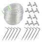 10m PVC Water Pipe Garden Drip Irrigation Clear Hose Fittings for Automatic Waterer