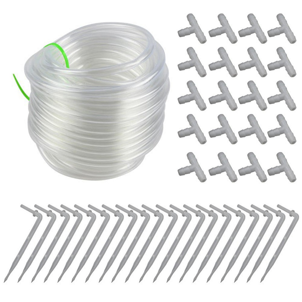 20m Clear Water Pipe Garden Drip Irrigation PVC Hose Fittings for Automatic Waterer