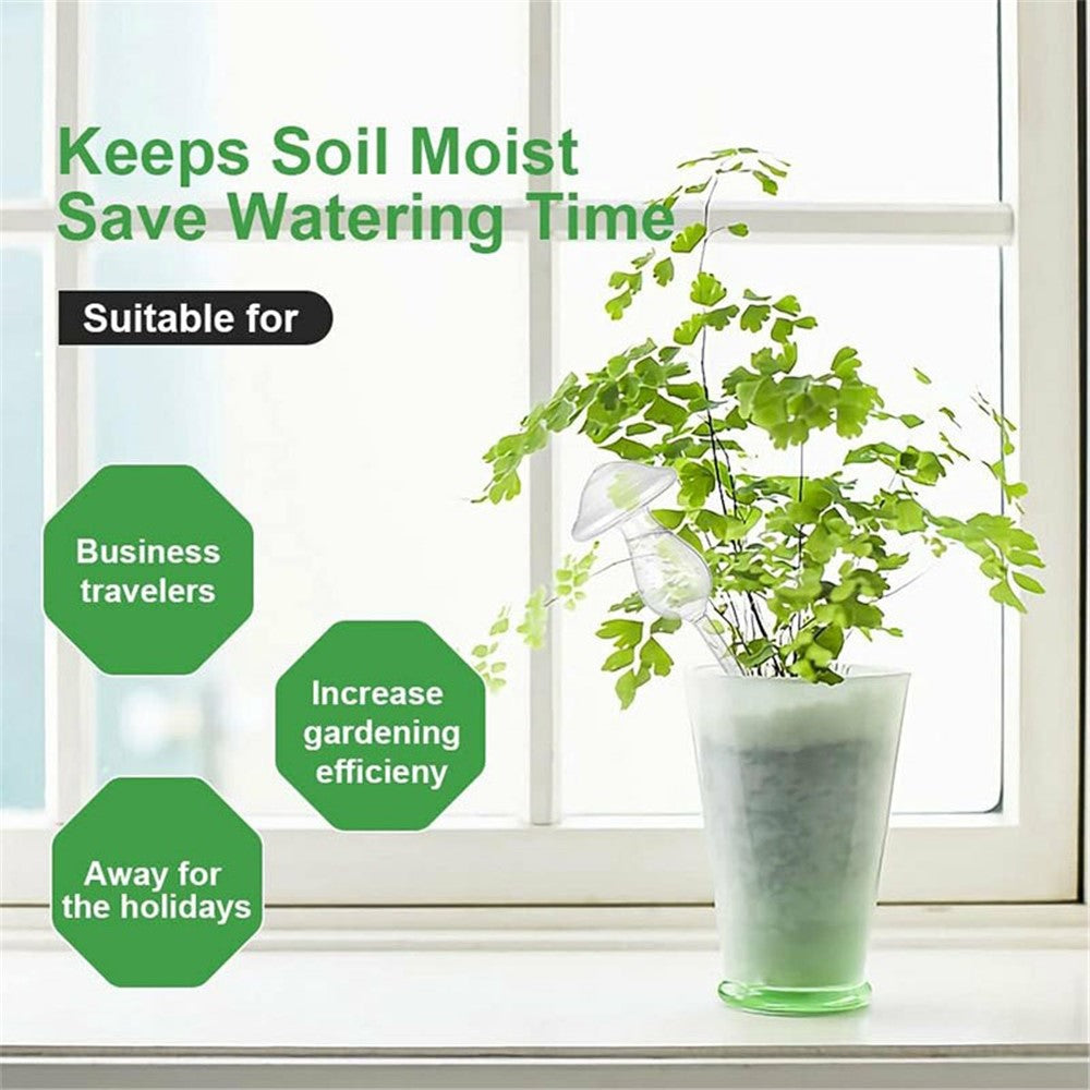 Self Watering Device Automatic Plant Water Irrigation Tool When Away On Vacation Travel