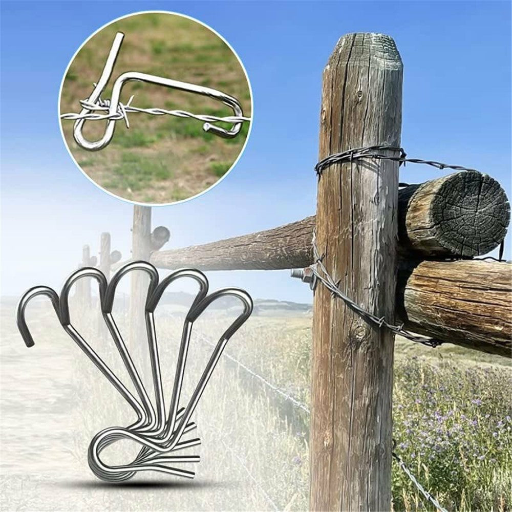 30Pcs Fence Wire Tensioner Garden Yard Metal Fence Wire Fastening Tool with Wrench
