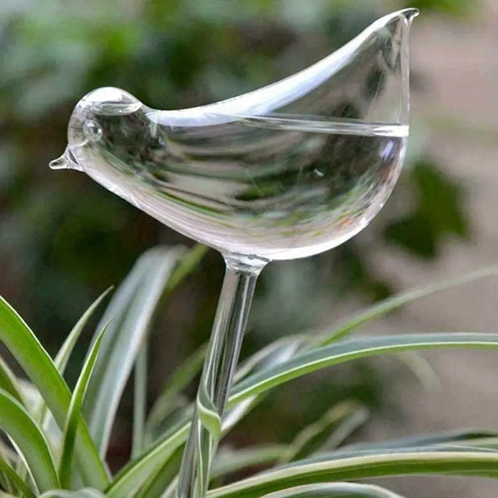 5Pcs 90ml Bird Shape Plant Waterer Automatic Watering Device PVC Drip Irrigation System, Size L