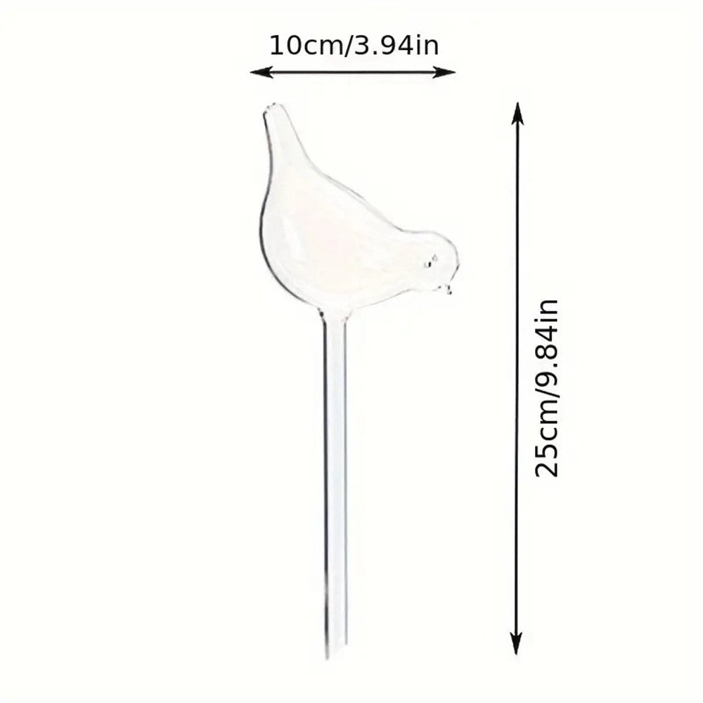 5Pcs 90ml Bird Shape Plant Waterer Automatic Watering Device PVC Drip Irrigation System, Size L