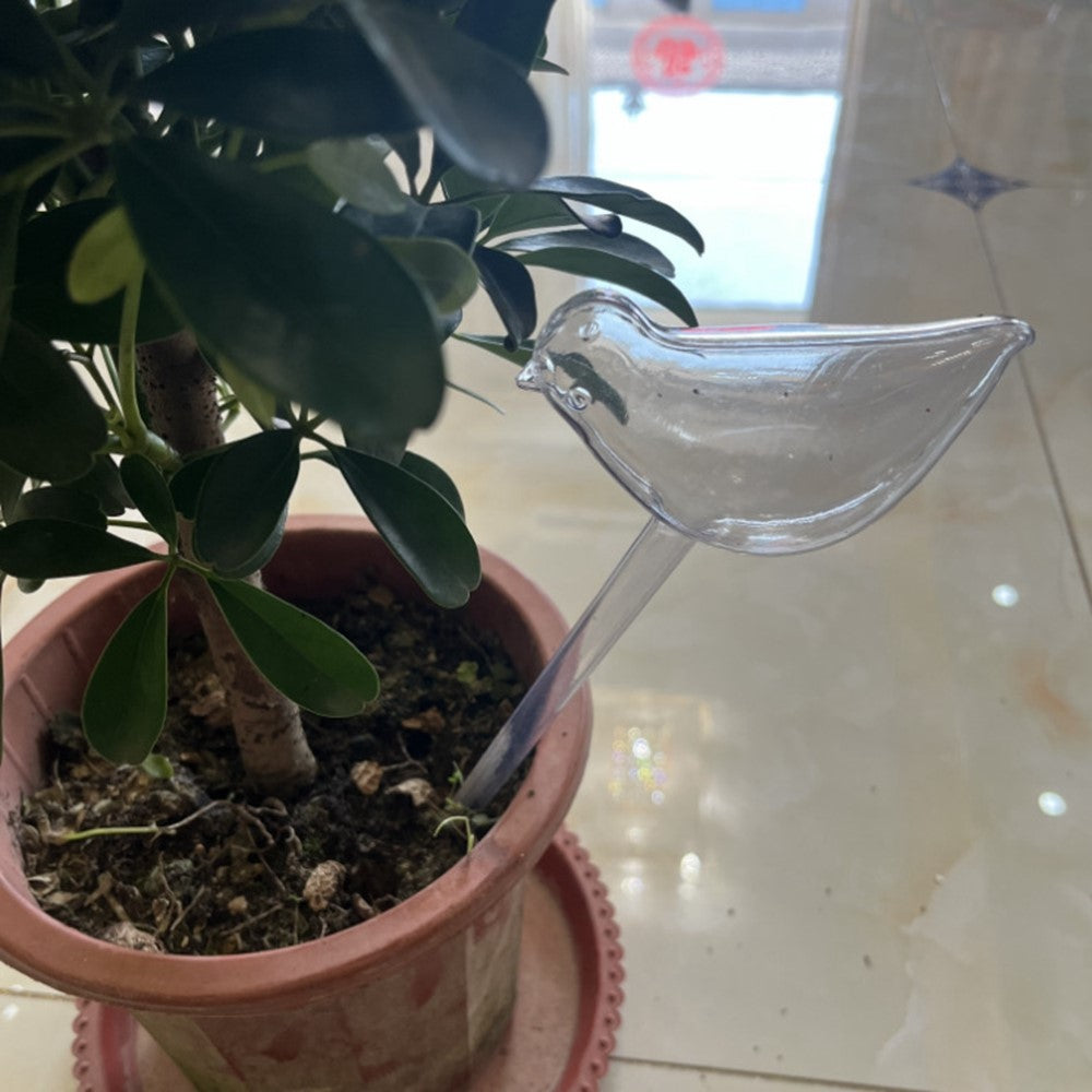 5Pcs 90ml Bird Shape Plant Waterer Automatic Watering Device PVC Drip Irrigation System, Size L