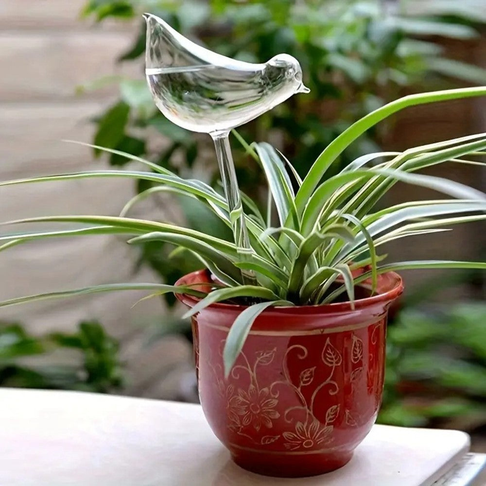 5Pcs 90ml Bird Shape Plant Waterer Automatic Watering Device PVC Drip Irrigation System, Size L