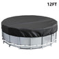 12FT Round Swimming Pool Cover 210D Oxford Cloth Solar Cover for Above Ground Pools