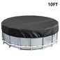 10FT Round Swimming Pool Cover 210D Oxford Cloth Solar Cover for Above Ground Pools