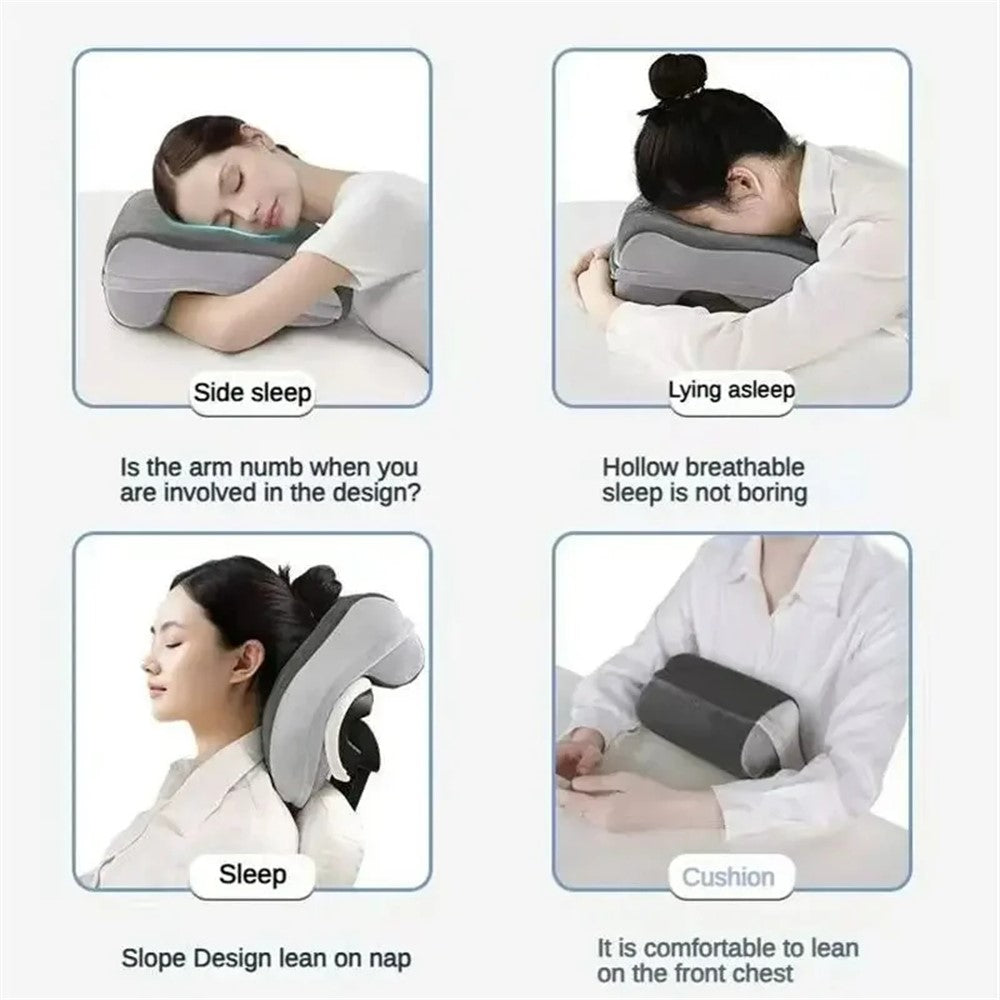 Soft Memory Foam Office Nap Pillow Sleeping Cushion with Breathable Hollow Design