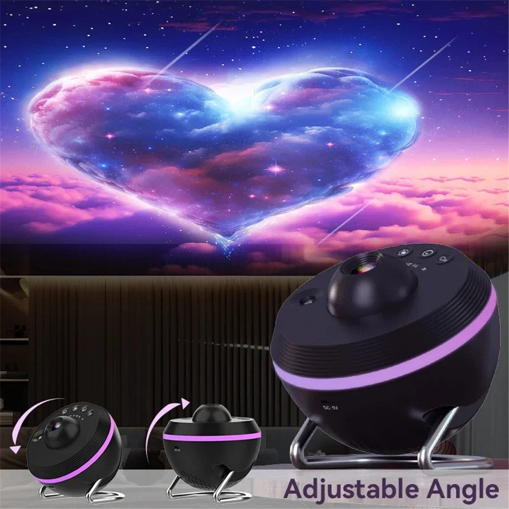 TKQ01 LED Projection Lamp 1 / 2H Timing Rotatable Space Ball Projector Meteor Galaxy Ceiling Night Light