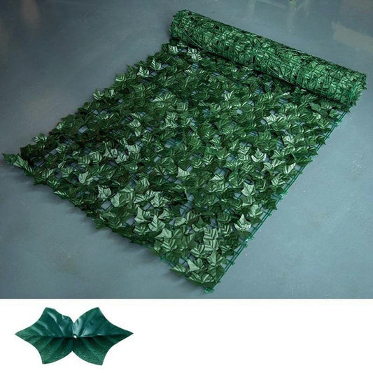 0.5 x 1m Dark Sweet Potato Leaf Artificial Hedge Privacy Screen Faux Leaf Fence Garden Yard Barrier Decor