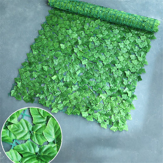 0.5m x 0.5m Colored Grape Leaf Artificial Hedge Privacy Fence Garden Balcony Patio Decor