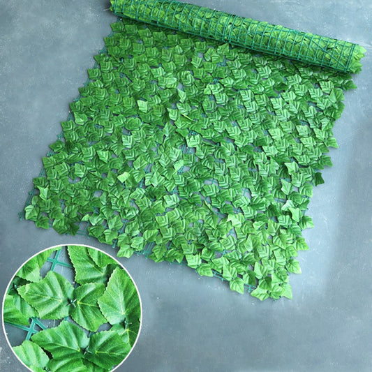 1m x 1m Colored Grape Leaf Artificial Hedge Privacy Fence Garden Balcony Patio Decor