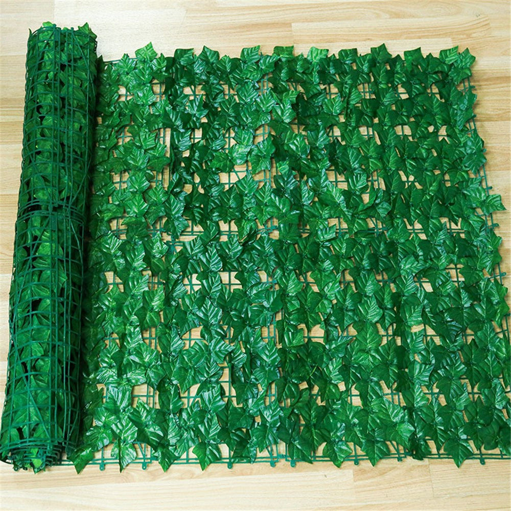 Artificial Leaf Privacy Fence 0.5m x 0.5m Faux Leaf Hedge Fence Wall Screen for Garden Balcony Decoration