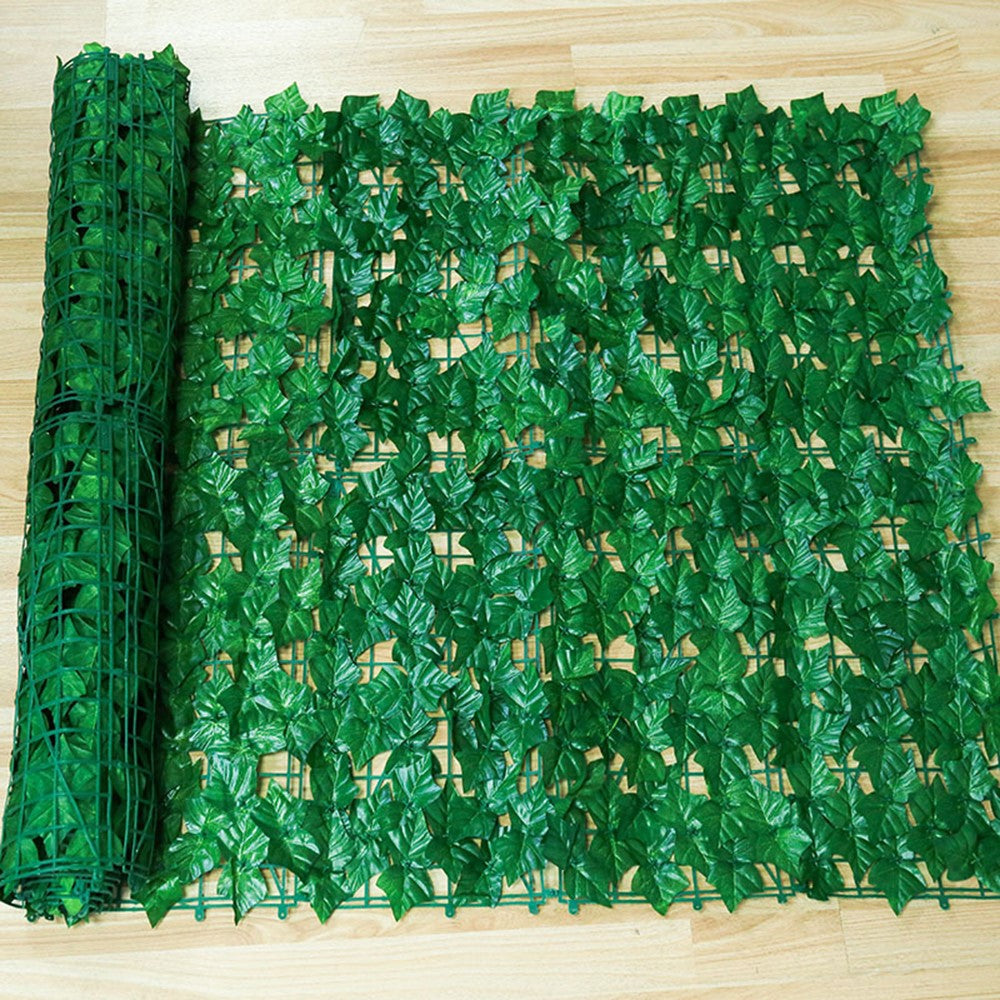Artificial Leaf Privacy Fence 1m x 1m Faux Leaf Hedge Fence Wall Screen for Garden Balcony Decoration