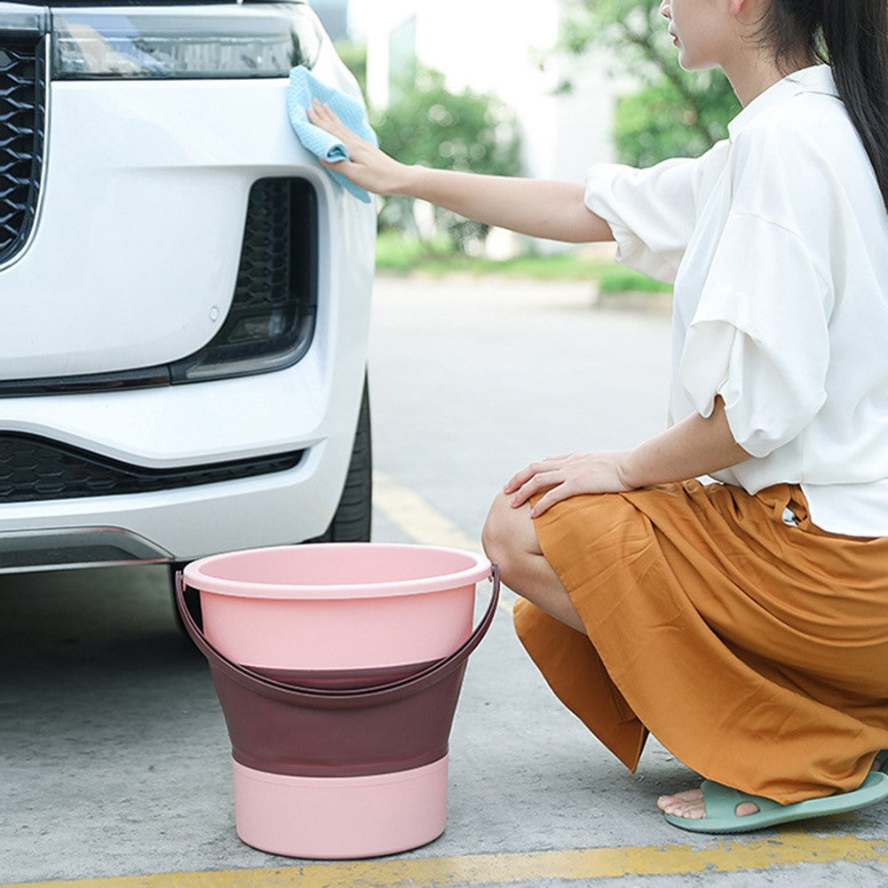 Foldable Water Bucket 10L Portable Collapsible Container for Fishing / Camping / Car Wash / Travel Outdoor Indoor