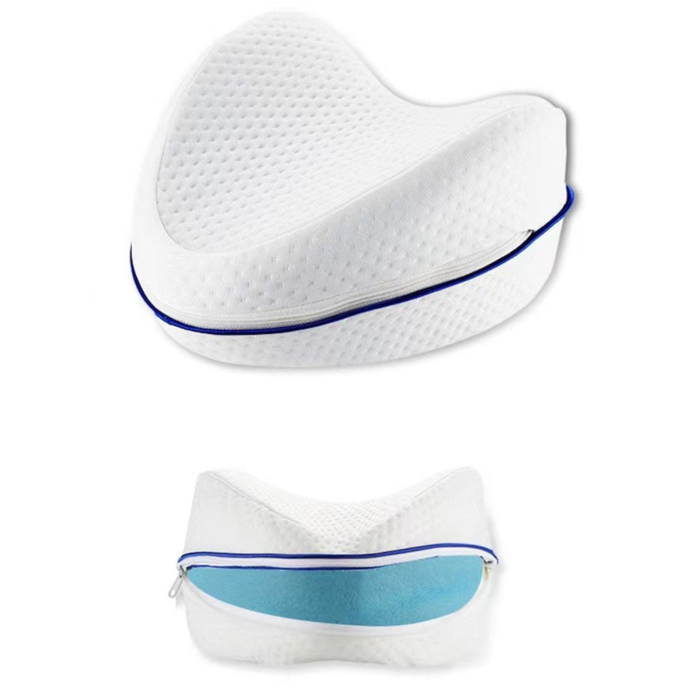 Memory Foam Leg Pillow Heart Shaped Knee Cushion Orthopedic Support for Side Sleepers