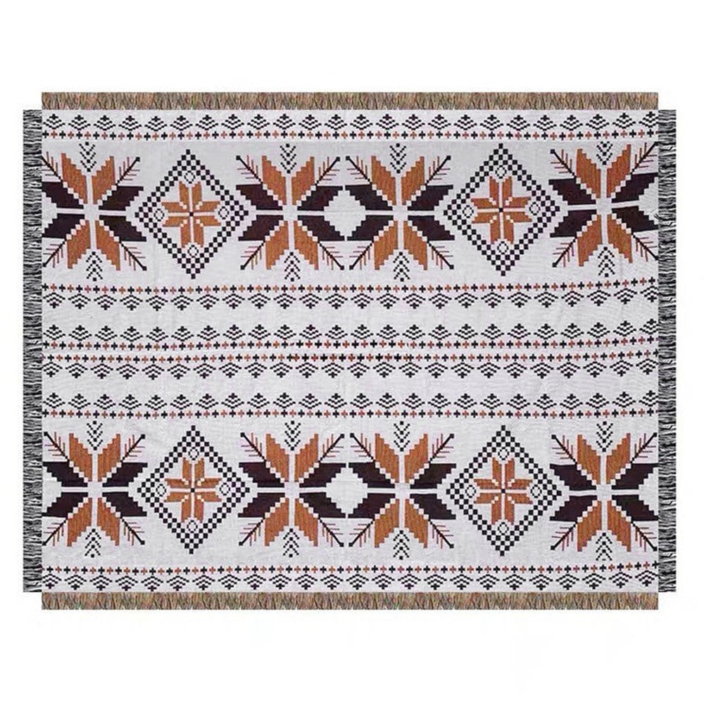 130x180cm Picnic Blanket Thick Moisture-Proof Bohemian Ground Mat for Outdoor Camping Beach