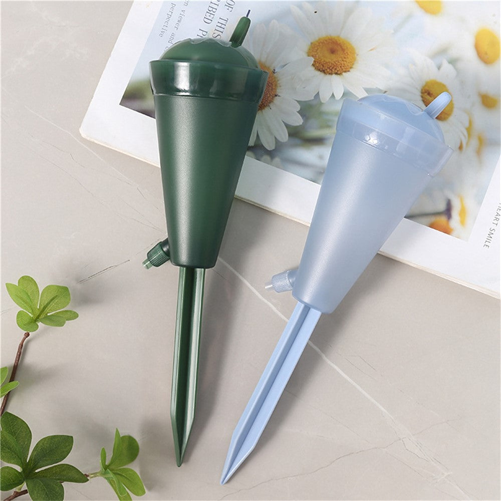 JY0034 200ML Self Watering Spikes Plant Self Watering Devices Automatic Drip Irrigation Plant Waterer with Valve Switch for Outdoor and Vacation Plant Watering