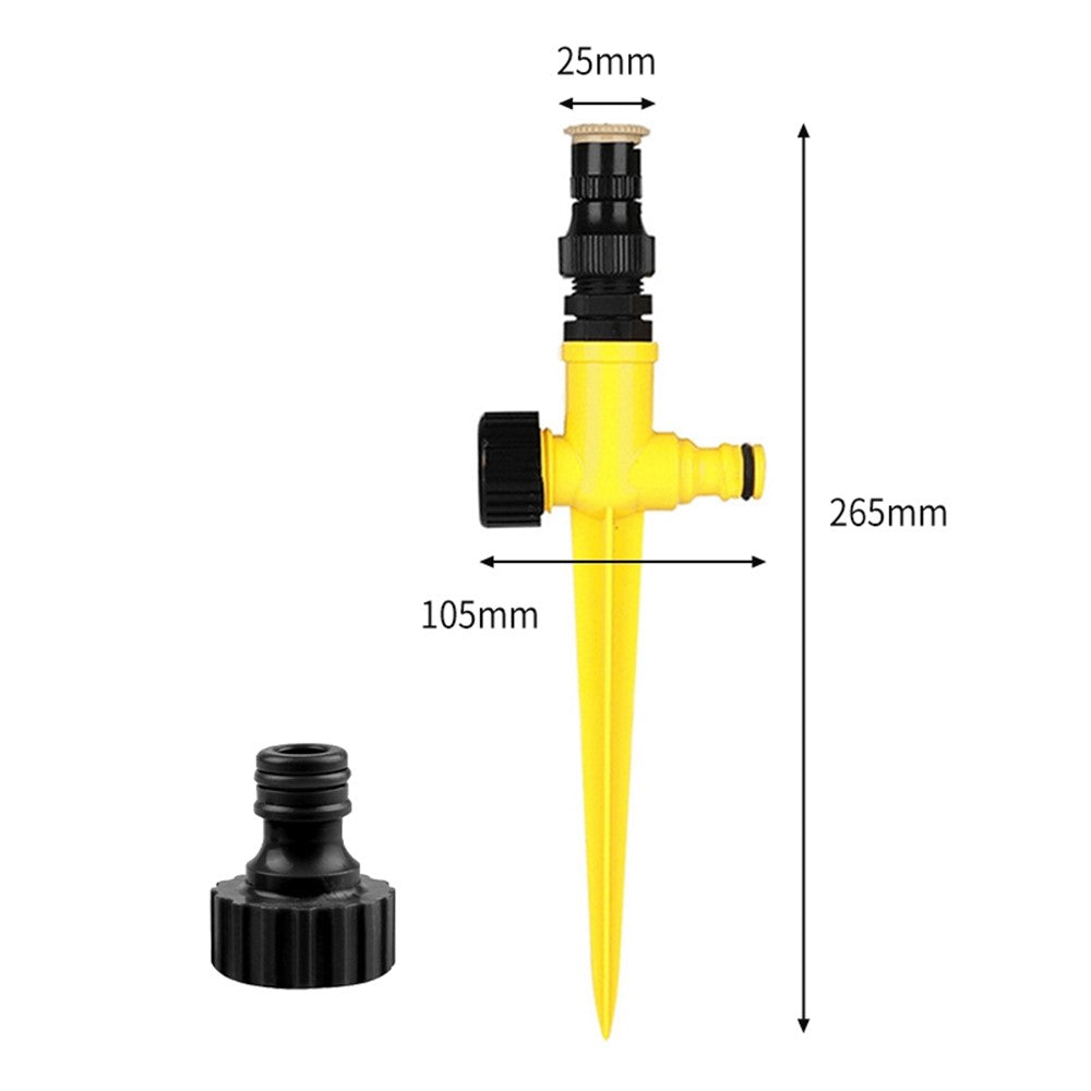 360-Degree Rotation Auto Irrigation System Garden Lawn Sprinkler Angle Adjustable Spraying Tool for Ground Plants, Grassland