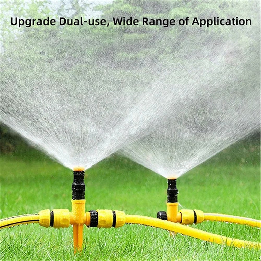 360-Degree Rotation Auto Irrigation System Garden Lawn Sprinkler Angle Adjustable Spraying Tool for Ground Plants, Grassland