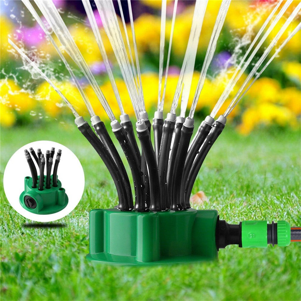 Garden Sprinkler 360-Degree Automatic Sprinkler Multiple Head Adjustable Outdoor Yard Sprinkler System Garden Garden Irrigation Tool