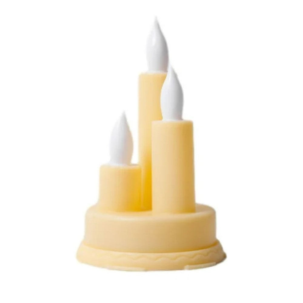 Electroplating LED Electronic Candle Light Rechargeable Flameless Candle Long Lasting for Party Home Decor