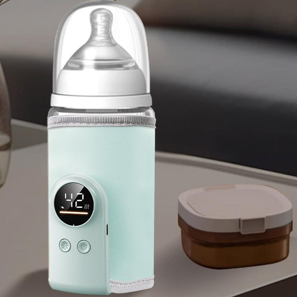 K7 Smart Constant Temperature Bottle Warmer USB Plug-in Baby Bottle Heater with 360° Full Wrapping Fast Heating Bottle Insulation Sleeve