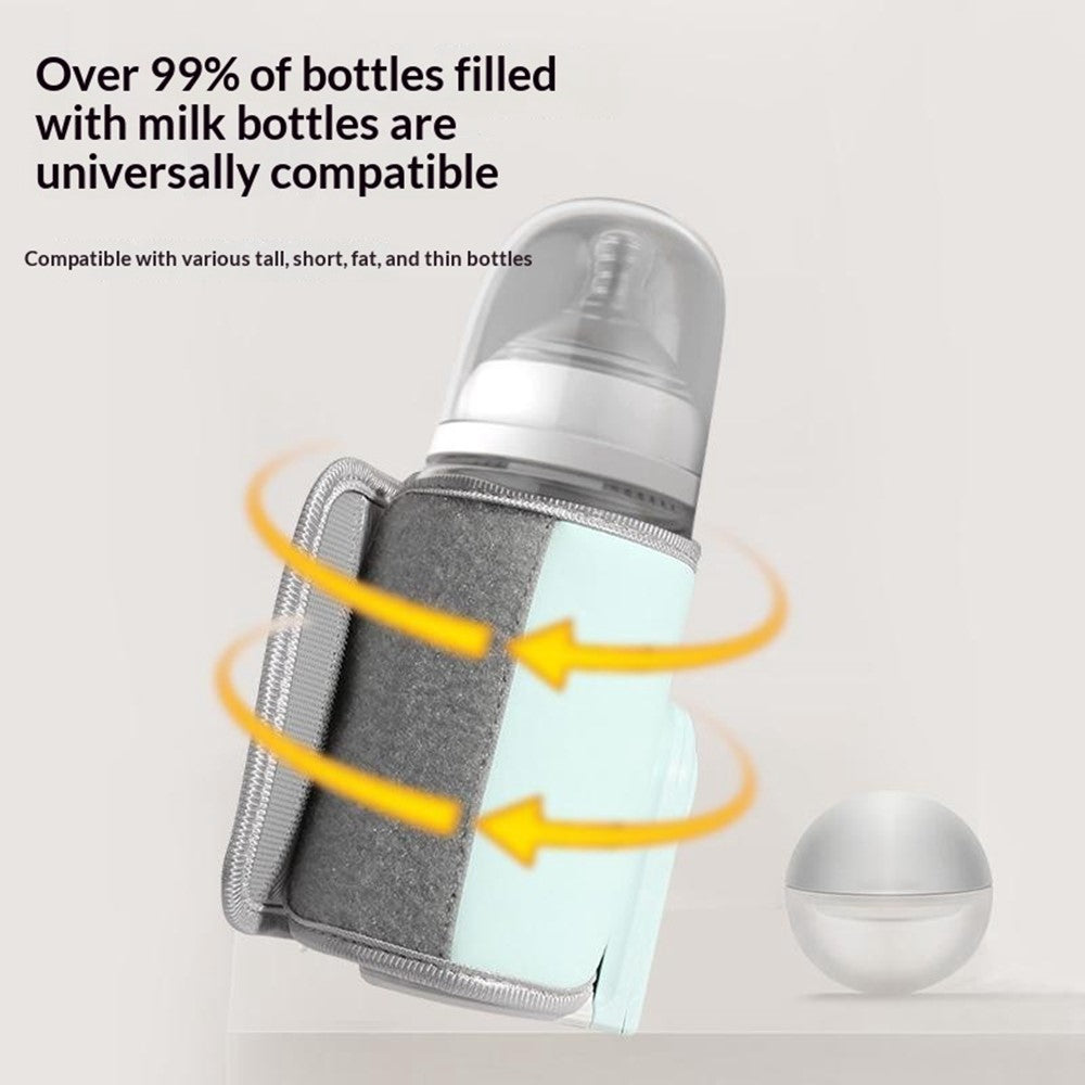 K7 Smart Constant Temperature Bottle Warmer USB Plug-in Baby Bottle Heater with 360° Full Wrapping Fast Heating Bottle Insulation Sleeve