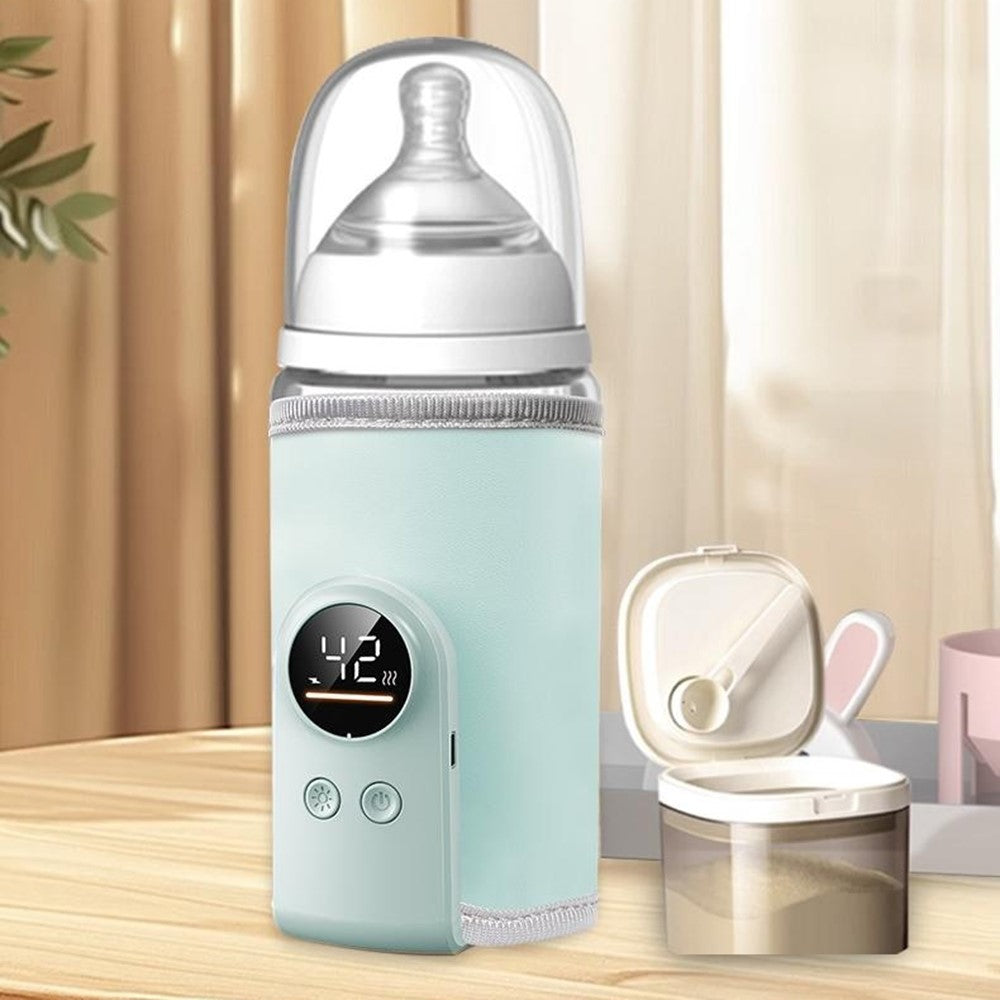 K7 Smart Constant Temperature Bottle Warmer USB Plug-in Baby Bottle Heater with 360° Full Wrapping Fast Heating Bottle Insulation Sleeve