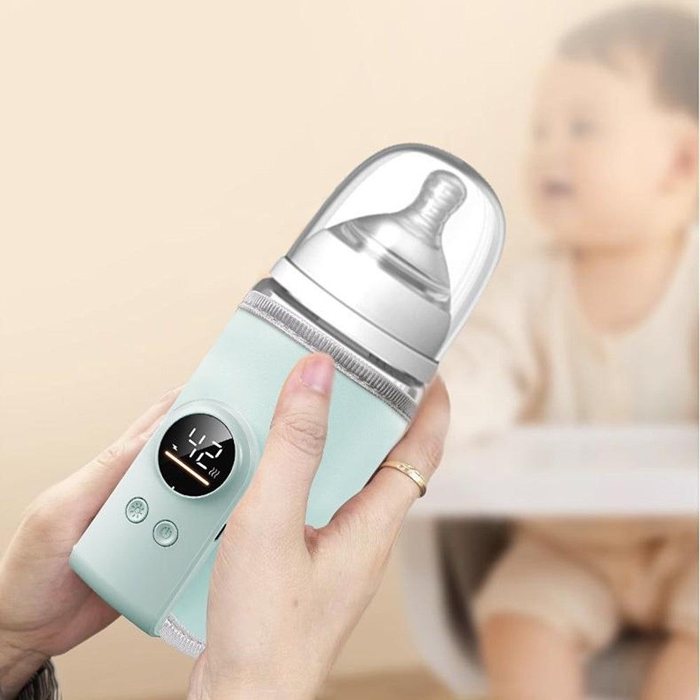 K7 Smart Constant Temperature Bottle Warmer USB Plug-in Baby Bottle Heater with 360° Full Wrapping Fast Heating Bottle Insulation Sleeve