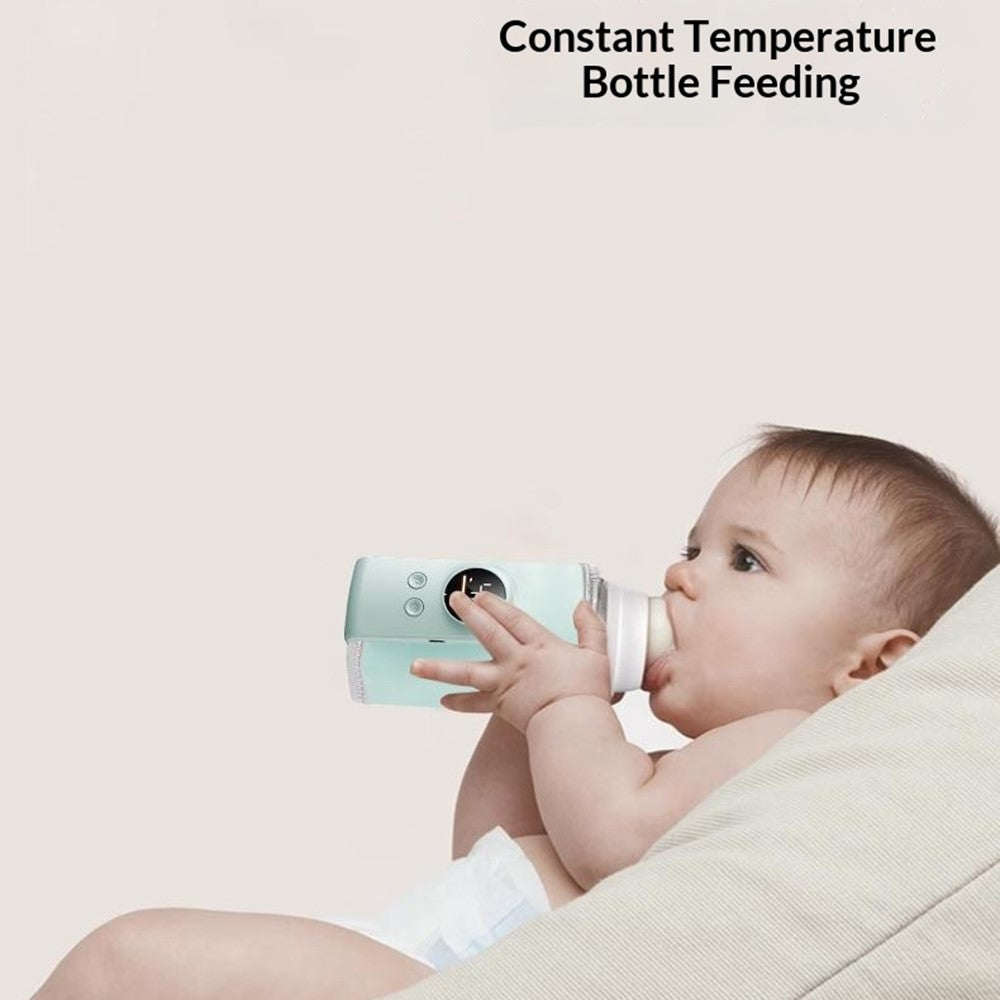 K7 Smart Constant Temperature Bottle Warmer USB Plug-in Baby Bottle Heater with 360° Full Wrapping Fast Heating Bottle Insulation Sleeve